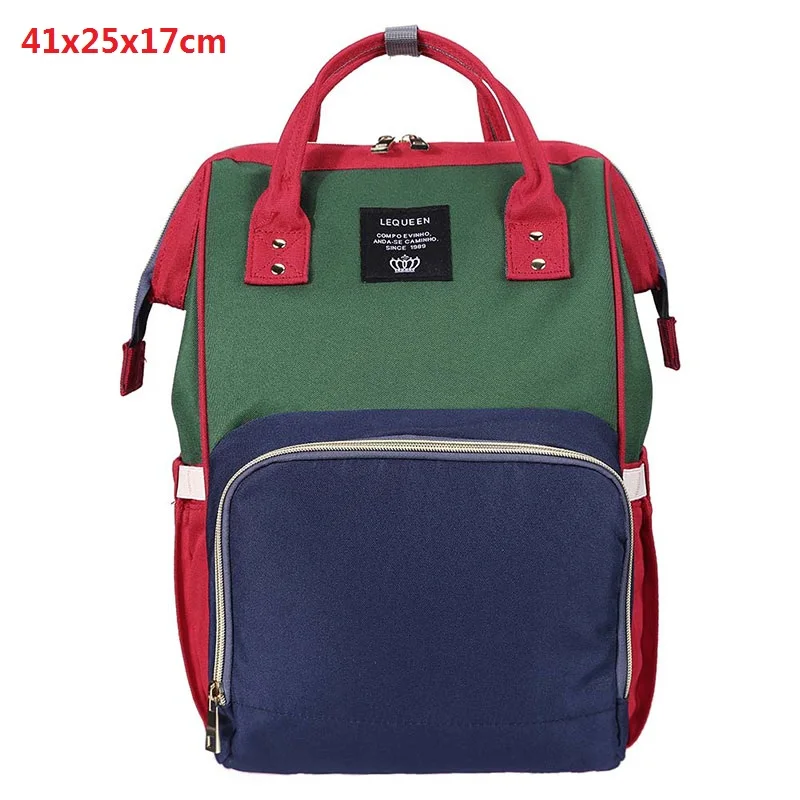 LEQUEEN модная сумка для мам, многофункциональные сумки для подгузников, на молнии, сумка для мам, для кормления, большая емкость, уход за ребенком, модный рюкзак для путешествий - Цвет: 29