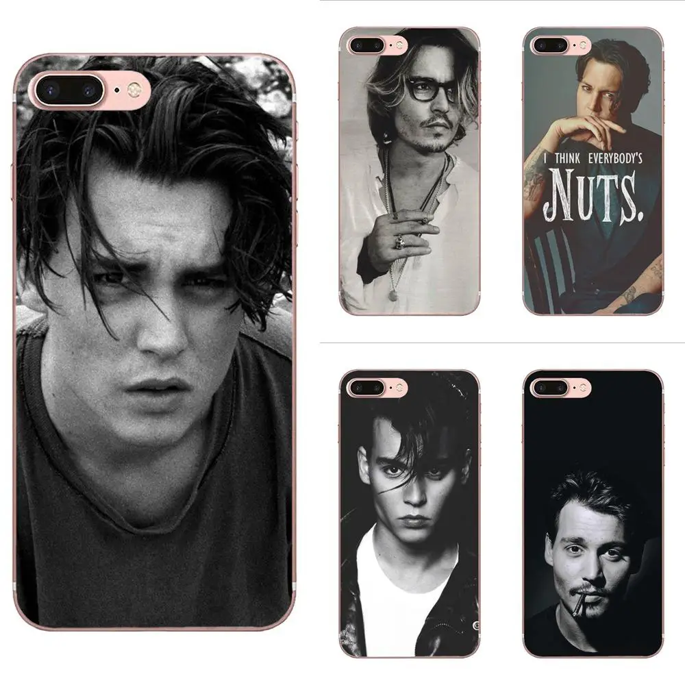 

For Huawei P7 P8 P9 P10 P20 P30 Lite Mini Plus Pro 2017 2018 2019 Soft Phone Cases Johnny Depp Diy Colorful