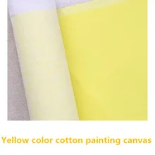 М 1,61 м Широкий Желтый цвет грунтованный Холст Чистый хлопок живопись прямой материал 60in