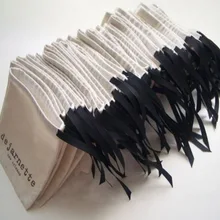 Ювелирные изделия хлопок лента шнурок мешок 8x10 см(" x 4") 9x12 см 10x15 см(" x 6") 13x17 см вечерние мешок для конфет макияж Подарочный мешочек