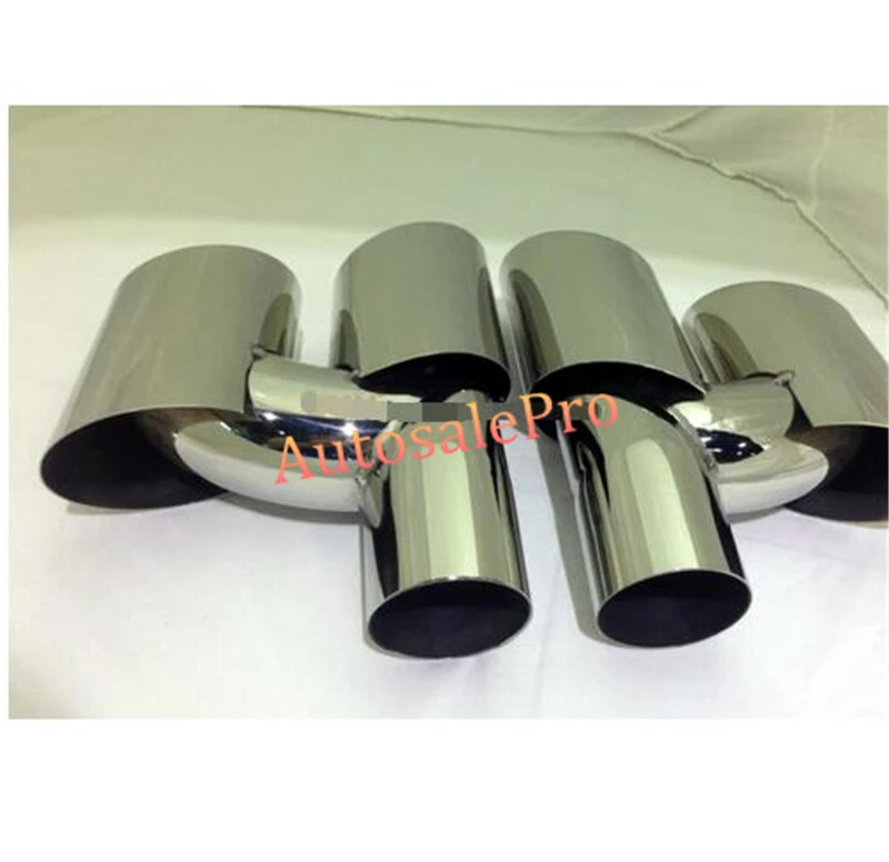 For Porsche Panamera 970 2010 2011 2012 3013 Steel rear outlet Tail End Pipe Exhaust Muffler Tip 2pcs For Porsche Panamera 970 2010 2011 2012 3013 Steel rear outlet Tail End Pipe Exhaust Muffler Tip 2pcs
