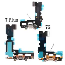 1 шт./Партия новое зарядное устройство зарядный порт USB док-станция разъем Замена для iPhone 7G 7 plus наушники аудио разъем гибкий кабель