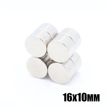 

20pcs 16x10 mm Round NdFeB Neodymium 16*10 mm Disc Magnets Dia 16x10 mm N35 Super Powerful Strong Rare Earth NdFeB Magnet