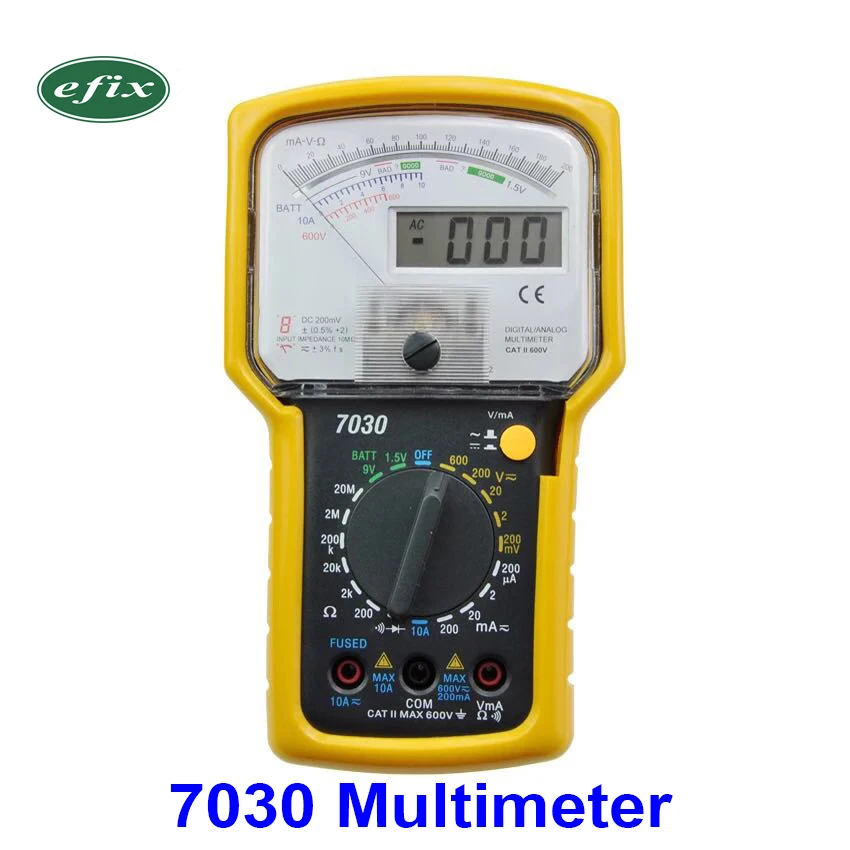 

High Sensitivity Pointer Digital Display Multimeter Precision Multi-Function Tester Voltage AC DC 7030 7040