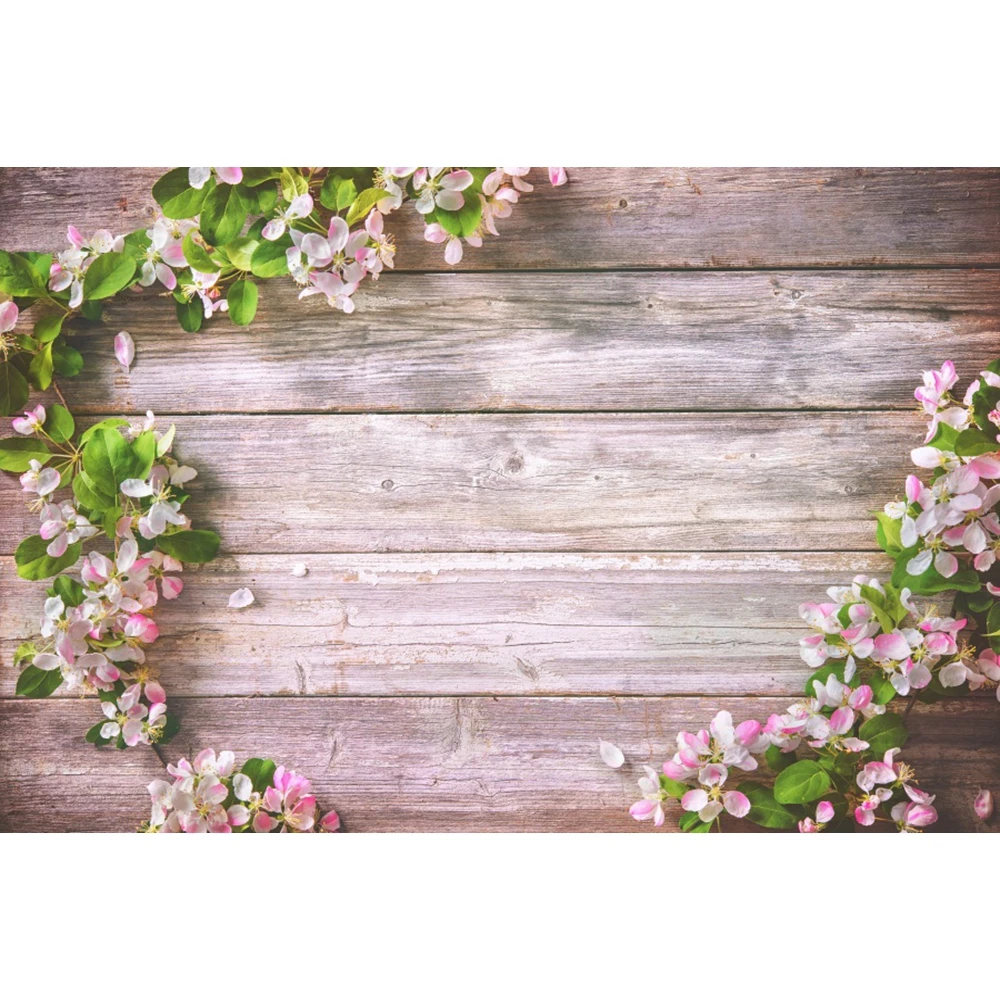 

Yeele Wooden Board Flowers Backdrops Baby Food Cake Photography Background Customized Photographic Backdrop For Photo Studio