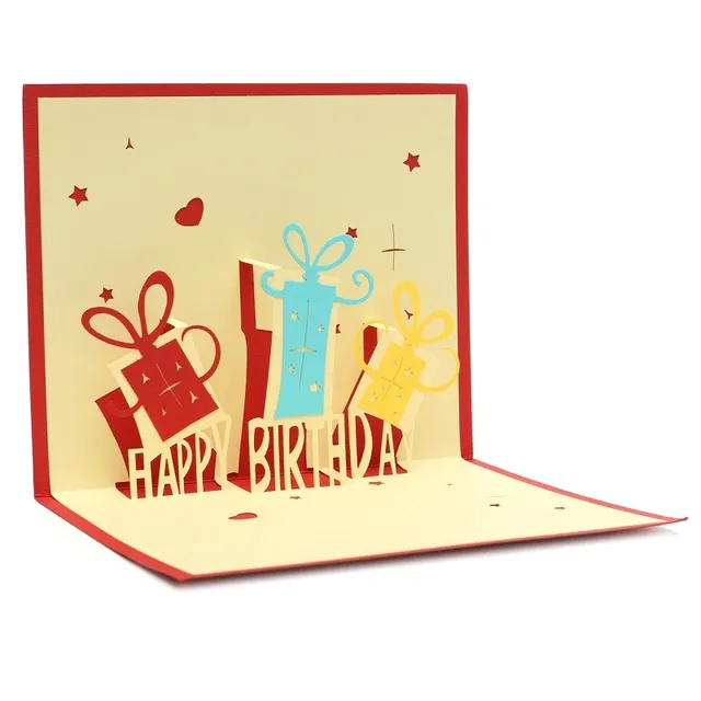 new 3d greeting cards handmade kirigami happy birthday gifts cards with envelope hand made kirigami origami - Happy Birthday Gift Card new 3d greeting cards handmade kirigami happy birthday gifts cards with envelope hand made kirigami origami - Happy Birthday Gift Card