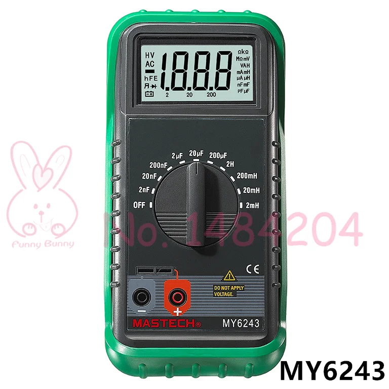 

MY6243 3 1/2 Digital LCR Meter LC Tester Capacitance Inductance Handhold Portable Multimeter Henrymeter