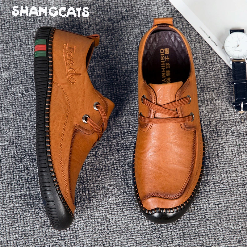

Men Dress Shoes office social Fashion Brogue Shoes borwn Business Men Shoes Formal Wedding British Style Comfortable fashion