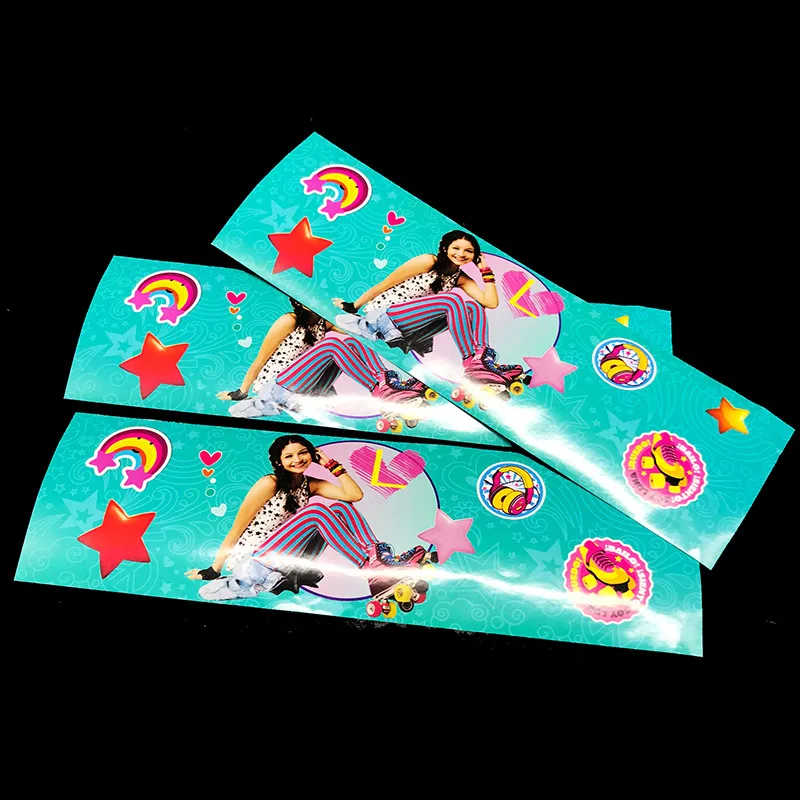 

6pcs/lot Soy Luna theme water bottle labels Soy Luna water bottle stickers candy bar decorations Soy Luna birthday party decor