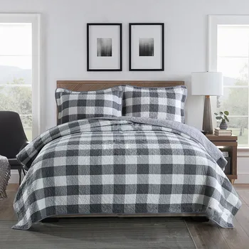 

Lattice Printed Bedspread Quilt Set 3pcs Summer Coverlet American Quilts quilted Bed Cover Pillow Shams King Queen Size Blanket