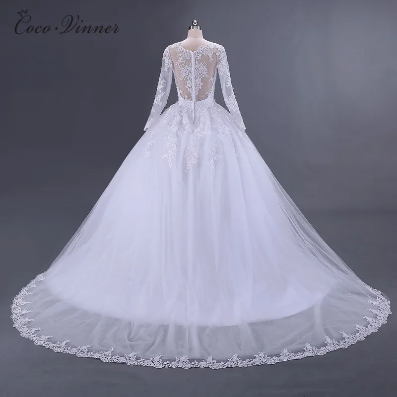 Vestido De Noiva/свадебное платье с длинными рукавами, арабское платье принцессы Casamento, романтическое свадебное платье, robe de mariage casament W0008