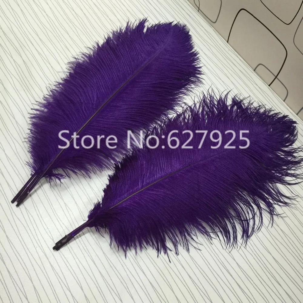 Wholesale Feather 50pcs/Lot 16 18inch purple Ostrich Feathers Plumes