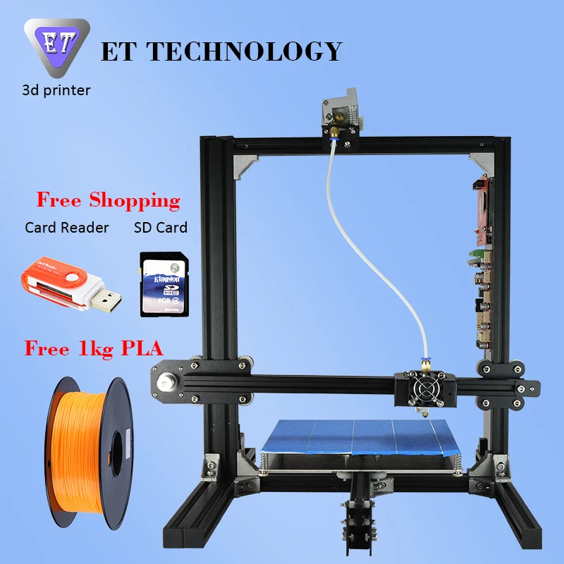  2016 LCD 3D Printer Kit Large Printing Size 3D Printing Machine 3D Impresora With 1kg Free PLA Various Functions for Your Choice 