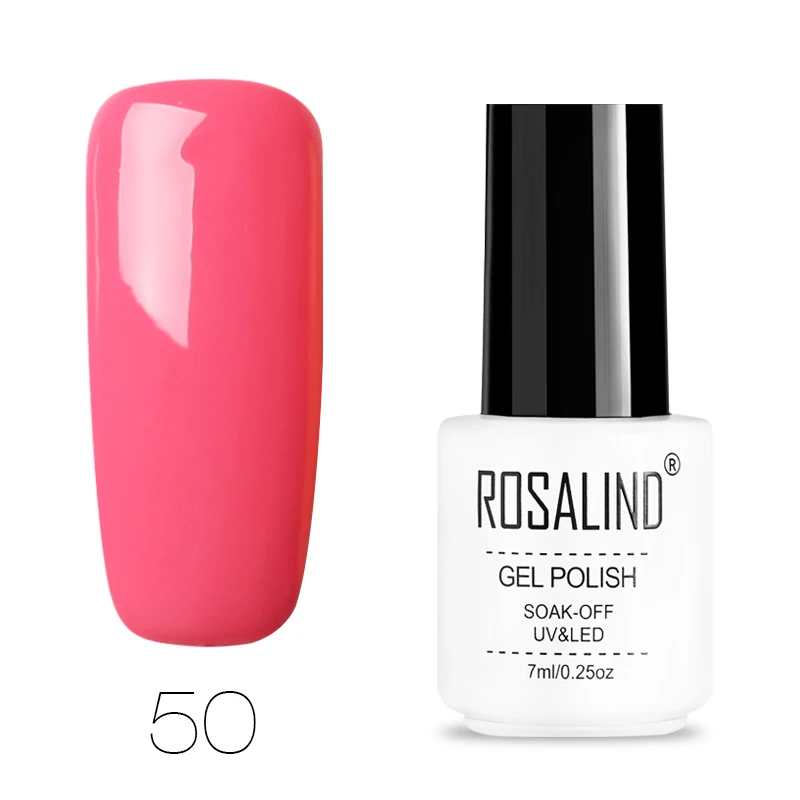 ROSALIND гель лак Топ чистый цвет распродажа от gellak Белый УФ набор гель-лаков для ногтей для маникюра праймер для гибридного дизайна ногтей - Цвет: RC50