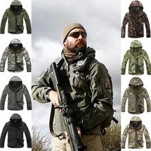 Outdoor Sport Softshell TAD Jacket Tactical Sets Men’s Camouflage Hunting Clothes Military Coats Camping Hiking Hooded Jacket