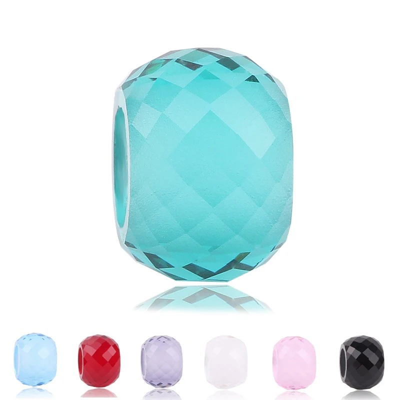 

dodocharms Authentic 925 Sterling Silver Dazzling Clear CZ Charm Beads Fit Pandora Charm Bracelet Pendants DIY Original Jewelry