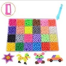 Игрушки Bbay водные бусины 24 цвета липкие бусины Pegboard набор предохранителей бусины головоломки водные бусины Бонд Игрушка Головоломка