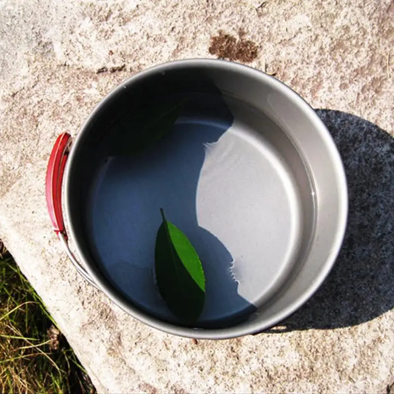 Camping Equipment Picnic al aire libre grande solo utensilios de aluminio olla alta temperatura resistencia utensilios de cocina