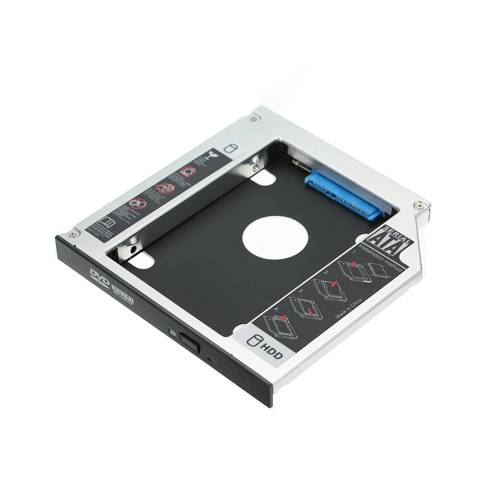 Карман для жесткого диска Лоток SATA 2nd HDD твердотельный диск Caddy чехол для 9,5 мм универсальный CD/DVD-ROM