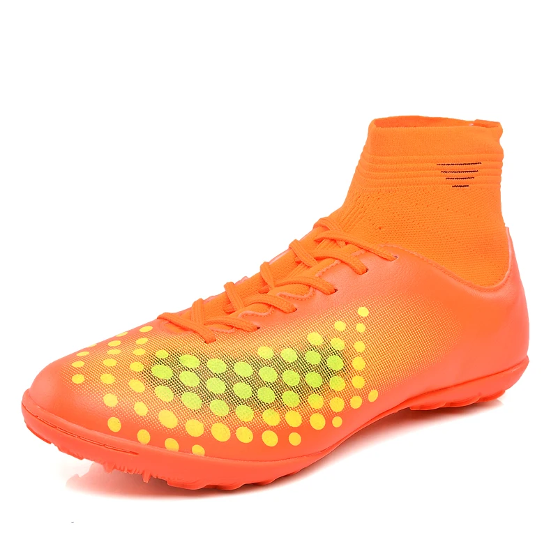 

Speedfly Men Soccer Shoes High Ankle Superfly Football Boots FG TF Kids Cheap Cleats Athletic Training Boots