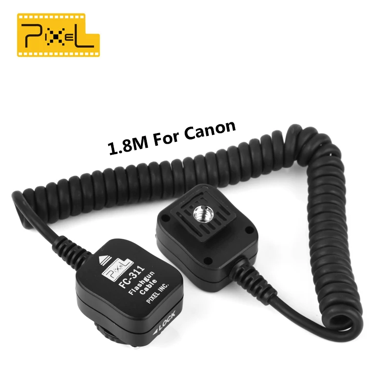 Pixel FC-311/S 1.8 М Камеры Вспышку Кабель Шнур Для CANON 220EX 300EZ 380EX 420EZ 420EX 430EZ 430EX II 480EG 540EZ |