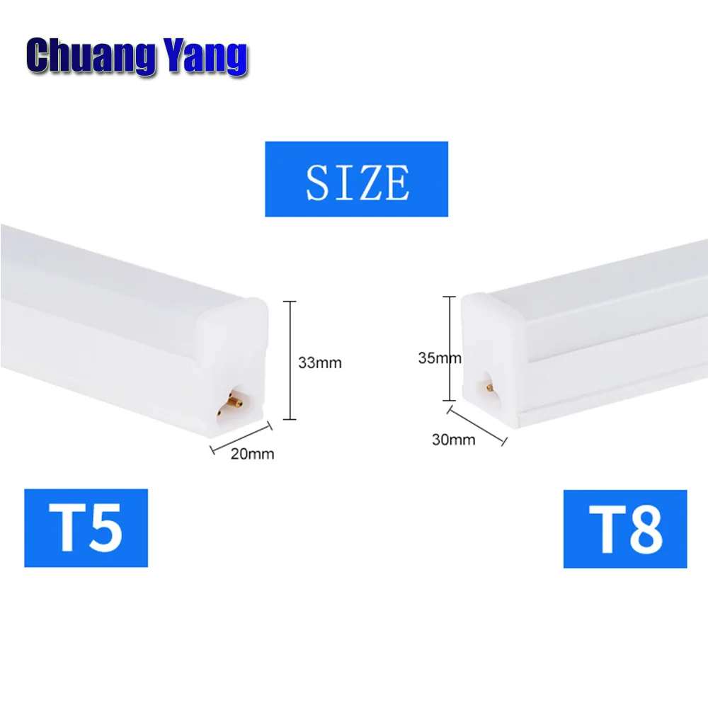 ПК Пластик 220V 230V 240V светодиодный трубчатая лампа для дома T8 светодиодный интегрированная Светодиодная трубка настенная лампа со светодиодной трубкой 2ft 60 см T8 светодиодный свет пробки