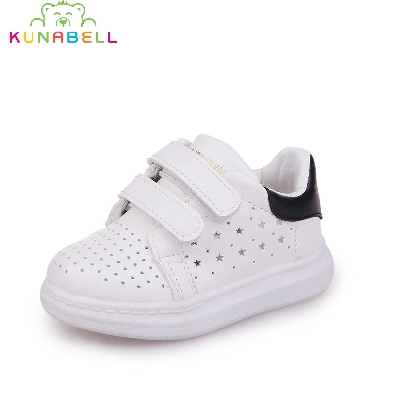 2017 Children Autumn Casual Sneakers Baby Boys White Hollow Comfortable Shoes Kids Girls Breathable Flats C422