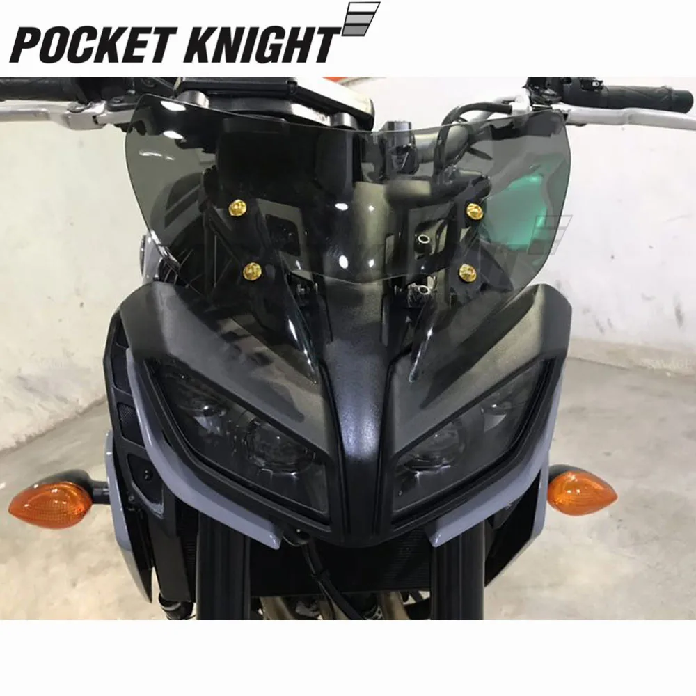 Лобовое стекло для YAMAHA MT 09 FZ 2017 2018 2019 лобовое Pare brise аксессуары мотоциклов