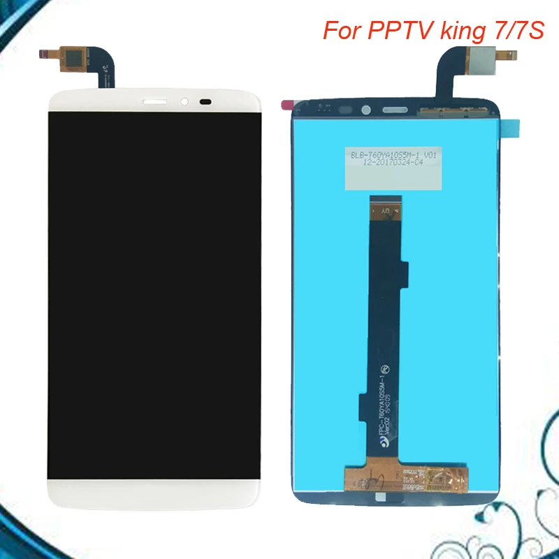 Скидка 100% протестированный OK для PPTV KING 7 7S ЖК дисплей + кодирующий преобразователь сенсорного экрана в сборе Бесплатная доставка в наличии