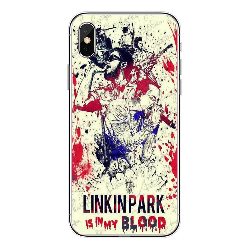 Чехол для iphone 5 4 6 7 8 Plus X Ultra Fino Linkin Park Честера БЕННИНГТОНА Мягкий ТПУ чехол для телефона