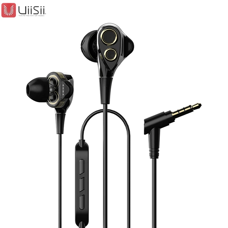 

UIISII BA-T8S 2DD 1BA 6 Hybrid Technology Units Earbuds HIFI Triple Driver In-Ear Earphone Stereo with Mic earphones Original