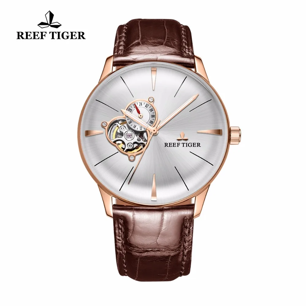 2017 Reef Tiger/RT Luxury Casual Watches for Men Rose Gold Tourbillon Convex Lens Watches Genuine Leather Strap RGA8239 2017 Reef Tiger/RT Luxury Casual Watches for Men Rose Gold Tourbillon Convex Lens Watches Genuine Leather Strap RGA8239