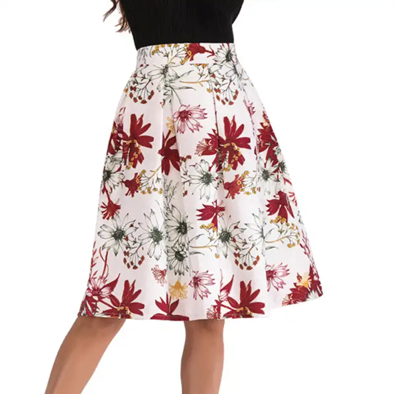 White skater skirt vintage Clearance