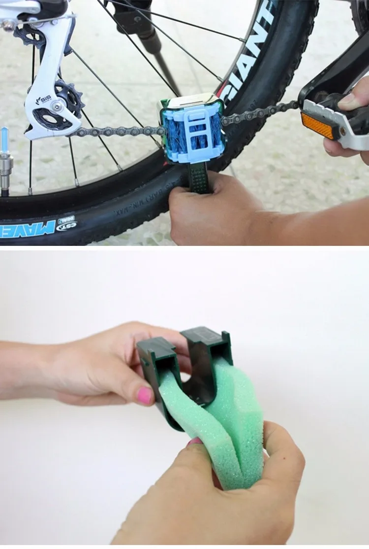 Clearance Portable Professional CYLION Bicycle Chain Cleaner Cycling Tyre Flywheel Brush Cleaner Bicicleta Bike Scrubber Cleaning Machine 4