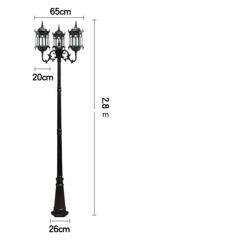 Jalan Tenaga Surya Lampione giardin открытый Eclairage Farola Декор Uliczna светильник Exterieur Плаза от дорожное уличное освещение - Испускаемый цвет: MODEL B