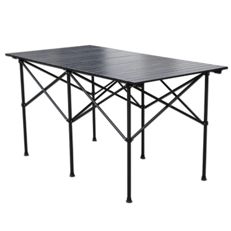  2018 Outdoor Folding Table Chair Camping Aluminium Alloy Picnic Table Waterproof Durable Folding Ta