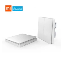 Умный домашний светильник Xiaomi Aqara без нейтрального одиночного пожарного провода zero line ZigBee беспроводной ключ настенный выключатель дистанционного управления