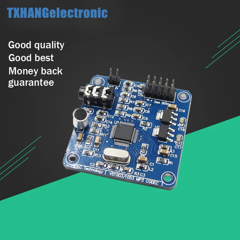 

1PCS New VS1053 MP3 Module Development Bard (on-board recording function)