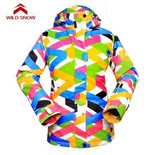 

WILD SNOW Women ski Jacket Waterproof super warm Skiing snow jacket female high quality winter snowboard ski clothing