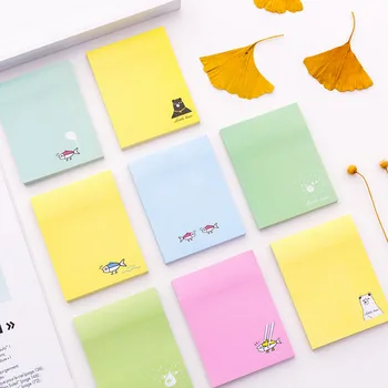 

Lovely Kawaii Cartoon Animals Memo Pad Sticky Notes Memo Notebook Stationery School Office Supplies Note Paper Stickers