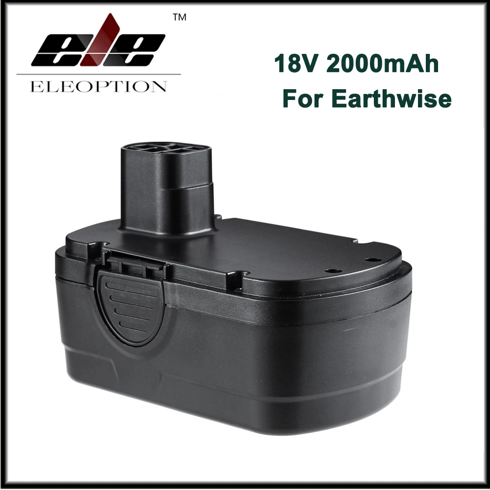 Eleoption 18V 2000mAh Ni CD Replacement Battery for Earthwise Mode