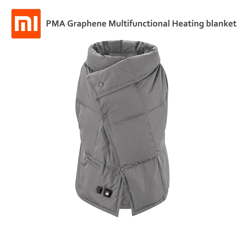 

Xiaomi PMA Graphene Multifunctional Heating Blanket Washable Warm Vest Light Belt Fast Warm Anti Scald for Women For office D5