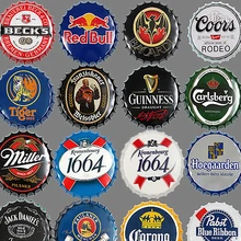 Креативная ретро крышка для пивной бутылки декоративная металлическая 35 см жестяная вывеска бар украшение для стен дома, паба ретро металлические художественные плакаты Лидер продаж