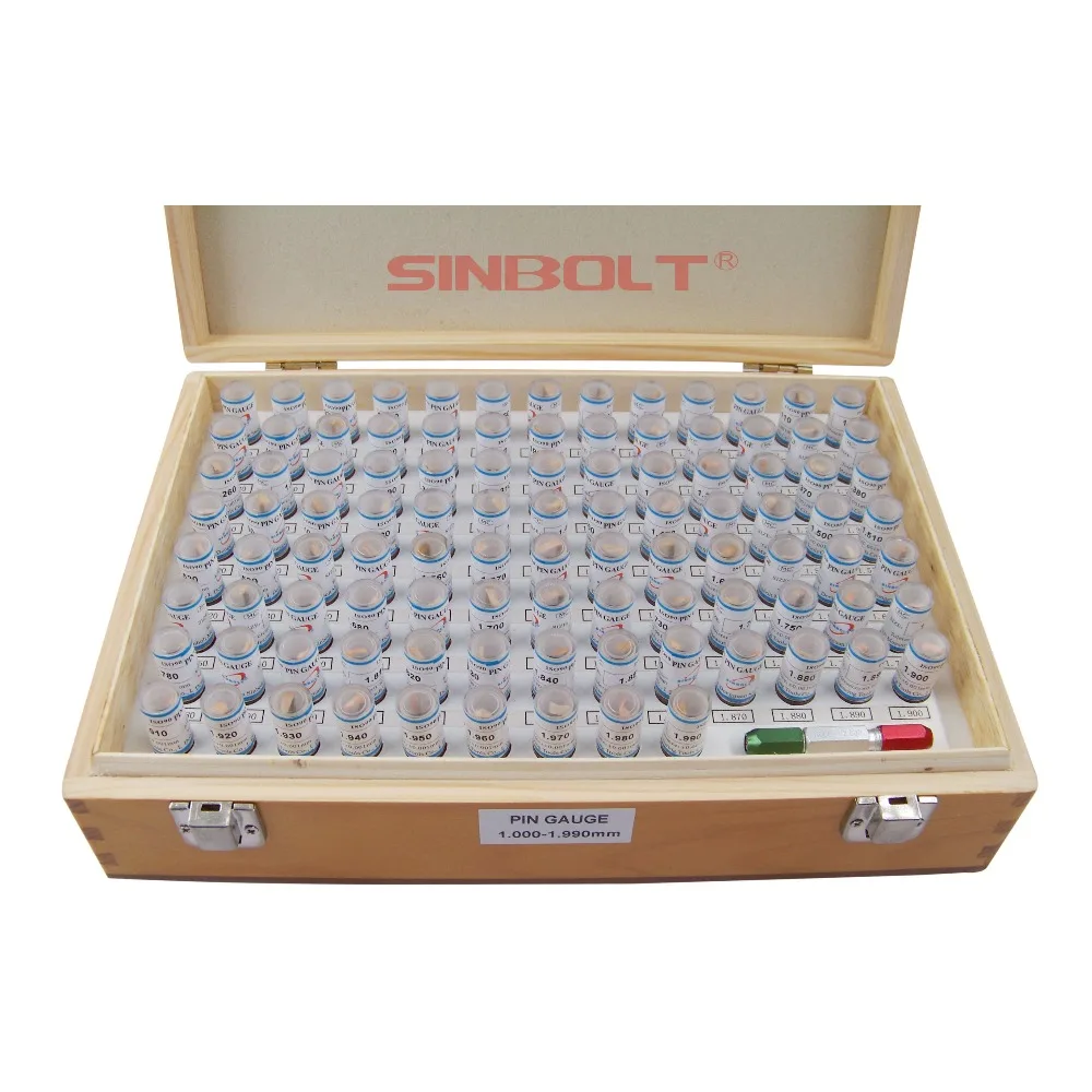 

1.000mm--1.990mm,100pcs,Pin Gauge Set+Handle Fast Delivery!