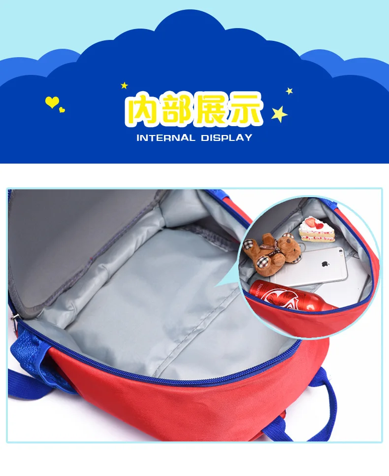 Kids Kindergarten Shell Backpack Spiderman Iron Man Thor Girls Boys Cute Cartoon Backpack Daypack Mochila Bag 2-5 Years 0ld (22)