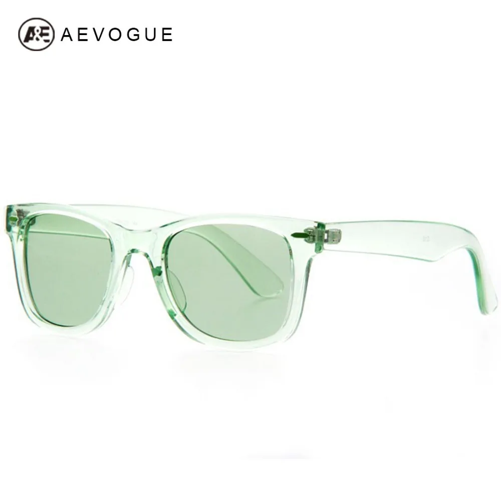 AEVOUGE Brand Unisex Sunglasses Men Transparent Frame Top ...