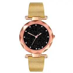 Часы для женщин Relogio Feminino Reloj Mujer модные женские туфли повседневное часы Роскошные Аналоговые Кварцевые звездное небо наручные