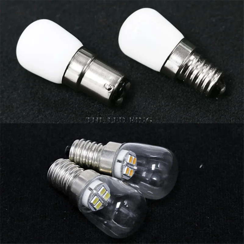 AC 220 В мини E14 E12 SMD2835 светодиодный Blub стеклянная лампа для холодильника