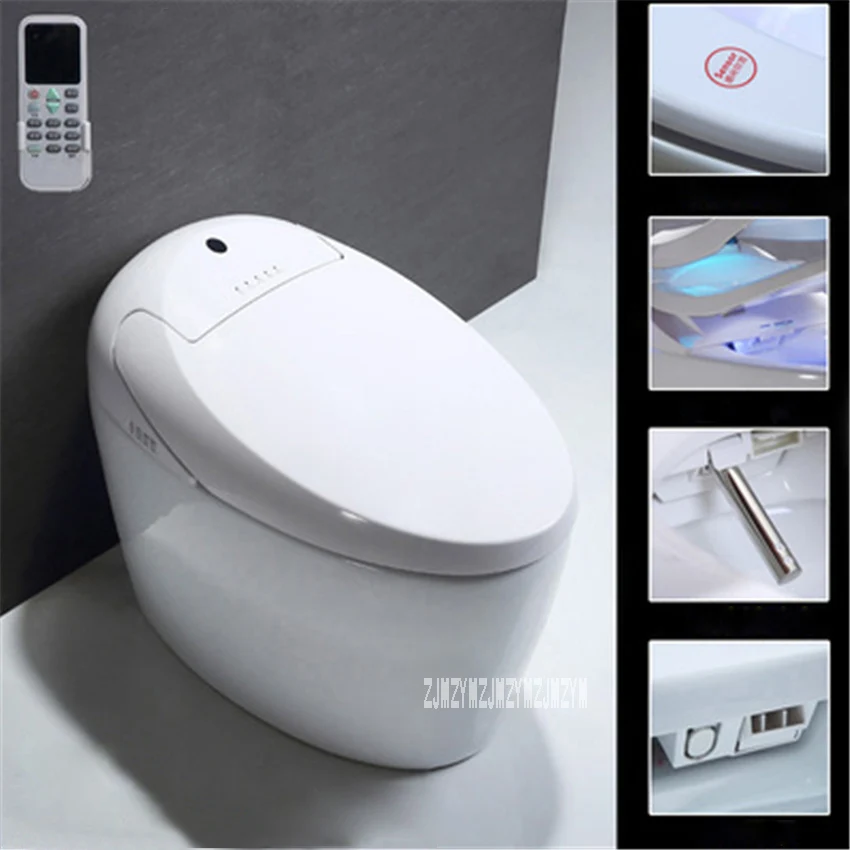 

A-type Semi-automatic Smart Toilet Household Bathroom Electric Toilet Manual Flip Instant Hot Type Integrated Toilet 220V 1200W