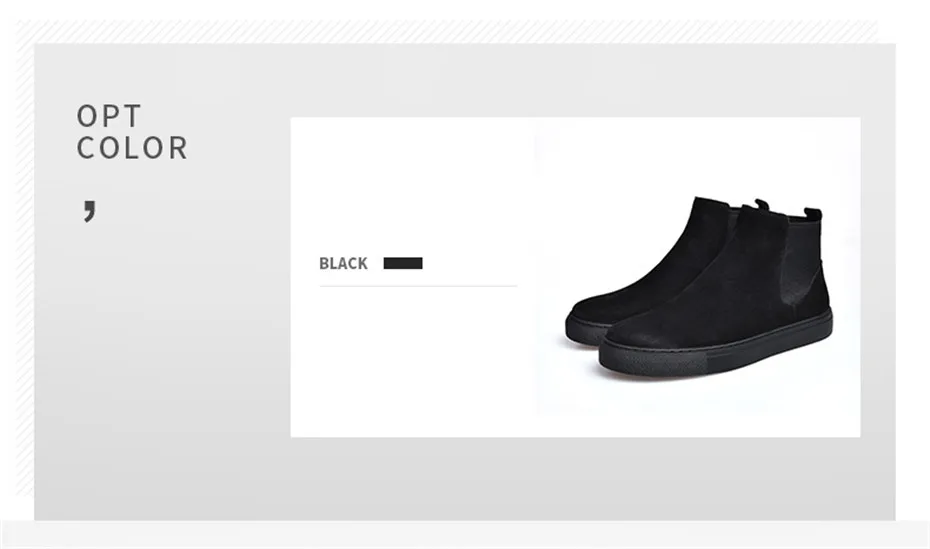 NINYOO/Новинка; высококачественные мужские ботинки челси; ботинки из натуральной кожи; износостойкие зимние ботинки из нубука на меху; черные ботинки Martens